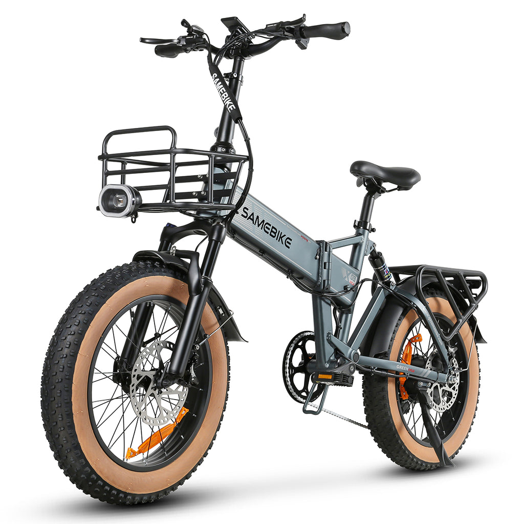 SAMEBIKE XWLX09-II Vélo électrique - moteur 1000W batterie 48V15AH autonomie 65KM frein à disque hydraulique - Gris