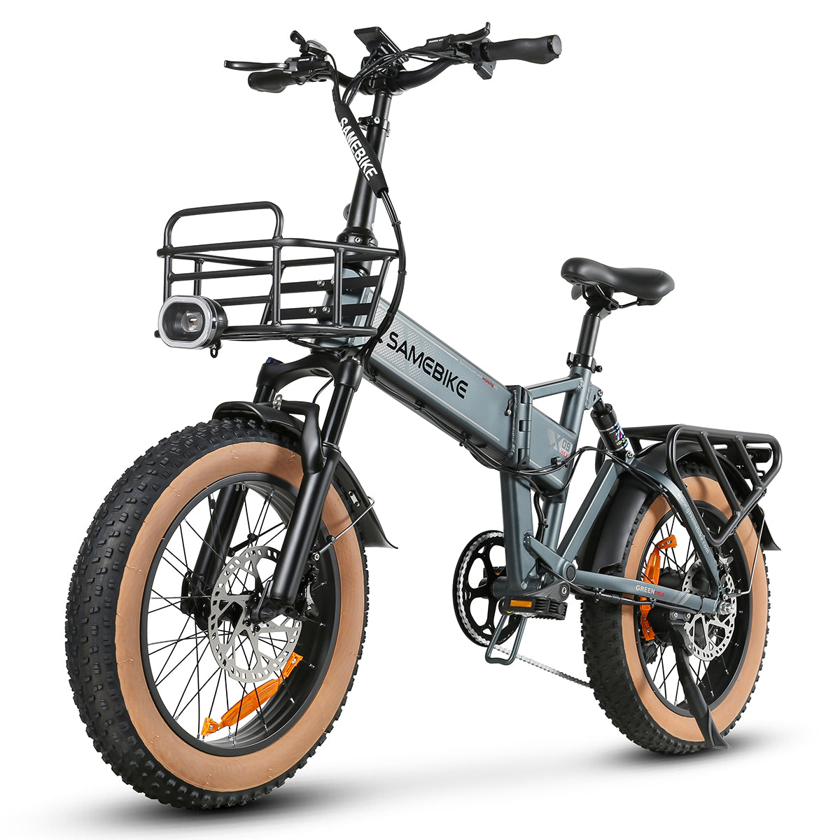 SAMEBIKE XWLX09-II Vélo électrique - moteur 1000W batterie 48V15AH autonomie 65KM frein à disque hydraulique - Gris