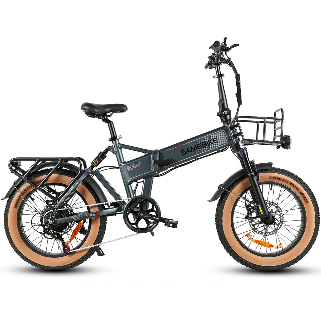 SAMEBIKE XWLX09-II Vélo électrique - moteur 1000W batterie 48V15AH autonomie 65KM frein à disque hydraulique - Gris