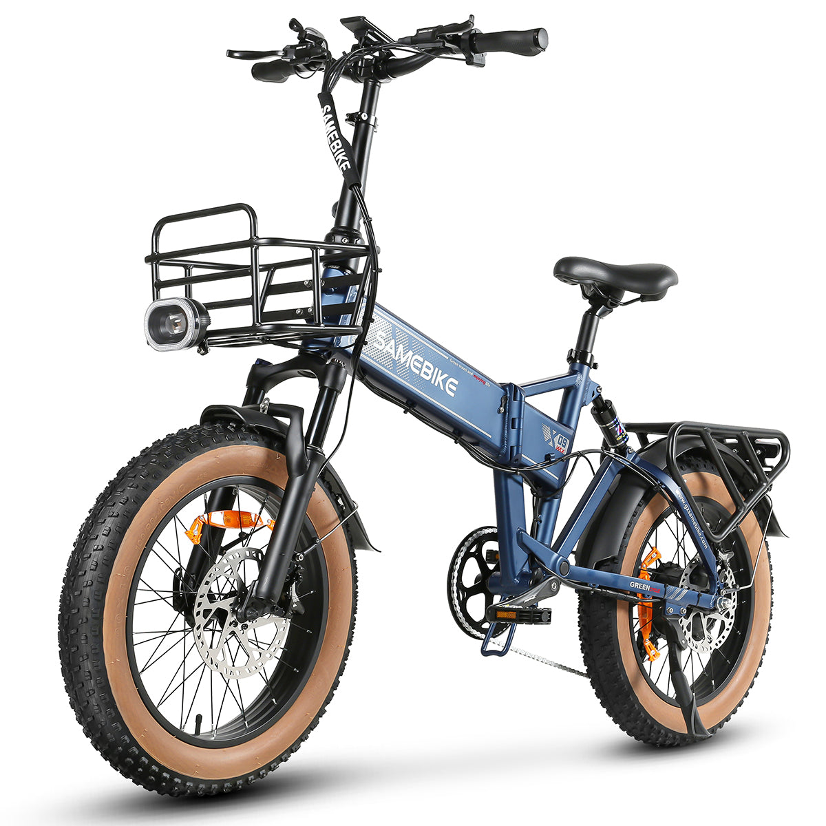 SAMEBIKE XWLX09-II Vélo électrique - moteur 1000W batterie 48V15AH autonomie 65KM frein à disque hydraulique - Bleu