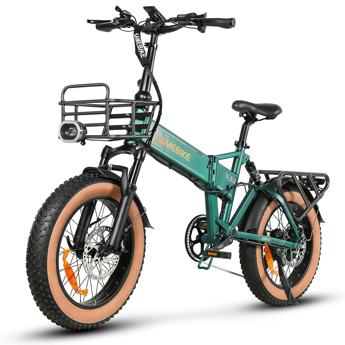 SAMEBIKE XWLX09-II Vélo électrique - moteur 1000W batterie 48V15AH autonomie 65KM frein à disque hydraulique - Vert