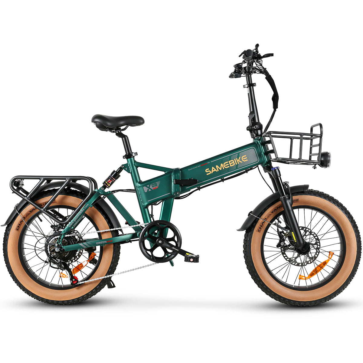 SAMEBIKE XWLX09-II Vélo électrique - moteur 1000W batterie 48V15AH autonomie 65KM frein à disque hydraulique - Vert