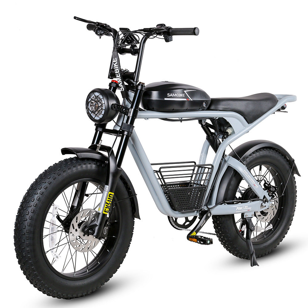 SAMEBIKE M20-I Vélo électrique - moteur 1200W batterie 48V18AH autonomie 65KM frein à disque hydraulique - Bleu