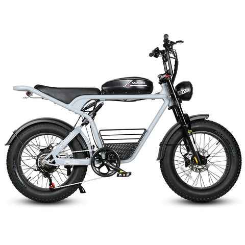 SAMEBIKE M20-I Vélo électrique - moteur 1200W batterie 48V18AH autonomie 65KM frein à disque hydraulique - Bleu