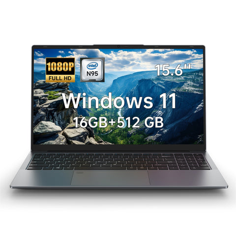 Ordinateur Portable Alldocube GTbook 15 2Gen - Processeur Intel N95 Écran 15.6" 16GB +512GB Windows 11 Livré Avec une Membrane de Clavier Française Espagnole Italienne et Allemande - Gris
