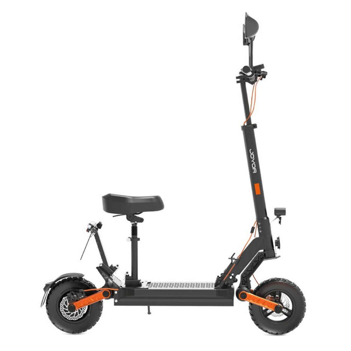 Moto Électrique JOYOR S8E - Moteur 800W Batterie 48V26AH Pneus 10 Pouces Freins à Disque COC Certificate Support Licence - Noir