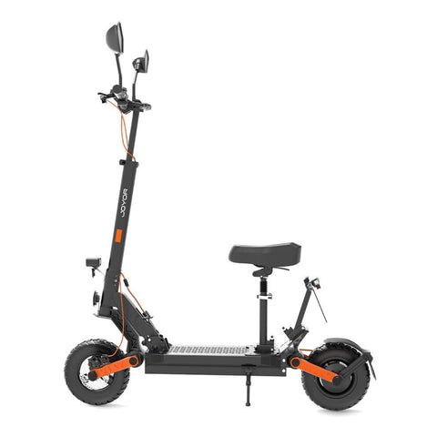 Moto Électrique JOYOR S8E - Moteur 800W Batterie 48V26AH Pneus 10 Pouces Freins à Disque COC Certificate Support Licence - Noir