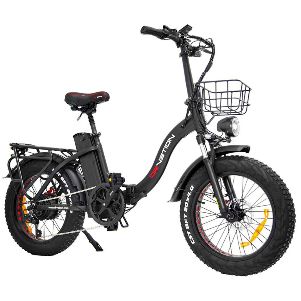 Vélo Électrique DrveTion CT20 - 20*4.0 Pouces Moteur 750W Batterie 48V10AH Frein à Disque  - Noir