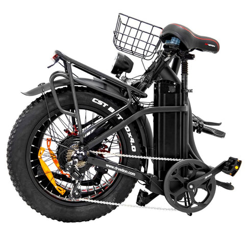 Vélo Électrique DrveTion CT20 - 20*4.0 Pouces Moteur 750W Batterie 48V15AH Frein à Disque  - Noir