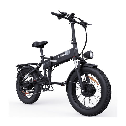 Vélo Électrique Ridstar H20 Pro - Dual Moteurs 500W*2 Batterie 48V23Ah Pneus 20" Frein à Disque d'huile Hydraulique - Noir