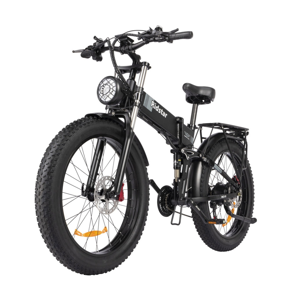 Vélo Électrique Ridstar H26 Pro - Moteur 1000W Batterie 48V23Ah Pneus 26" Frein à Disque d'huile Hydraulique - Noir