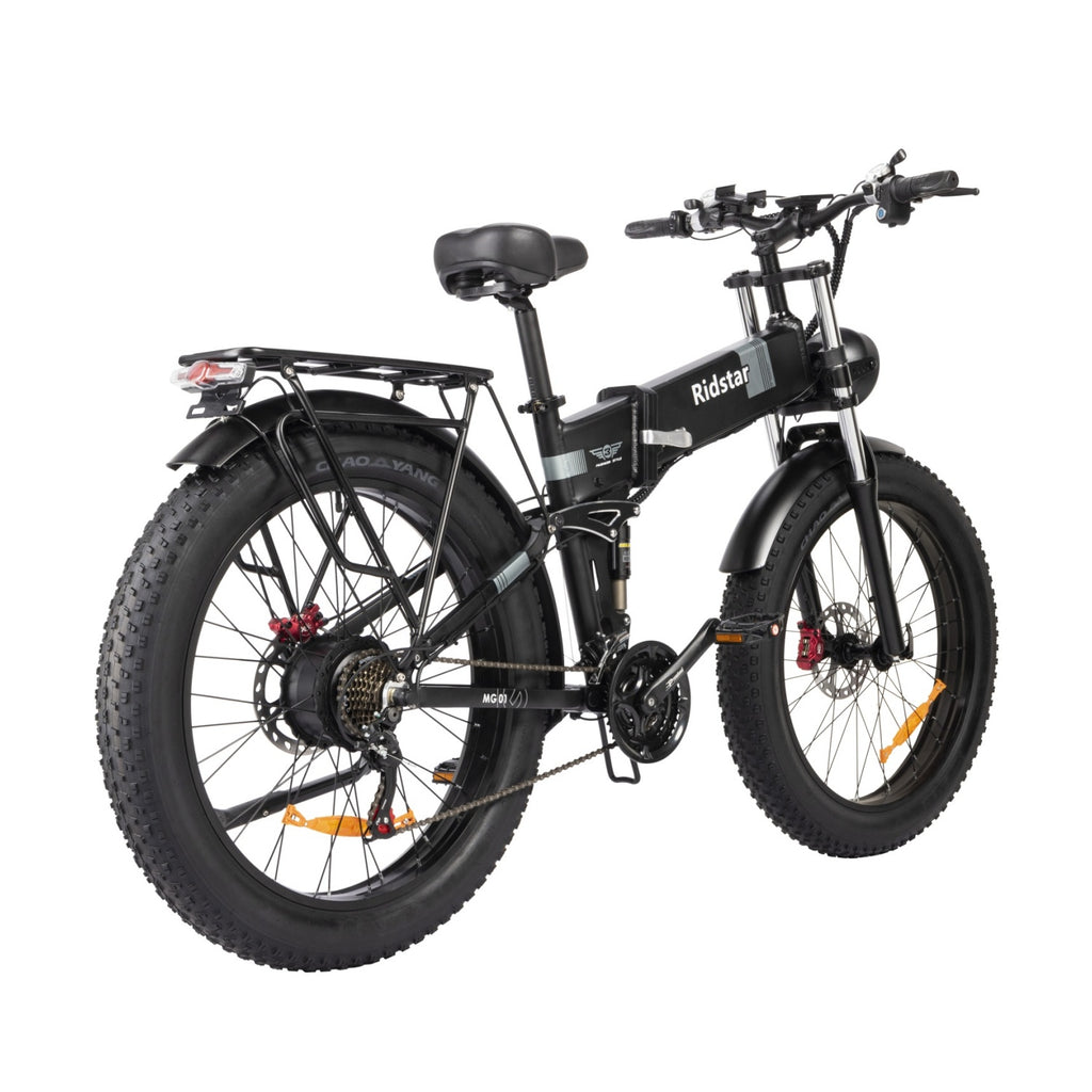 Vélo Électrique Ridstar H26 Pro - Moteur 1000W Batterie 48V23Ah Pneus 26" Frein à Disque d'huile Hydraulique - Noir