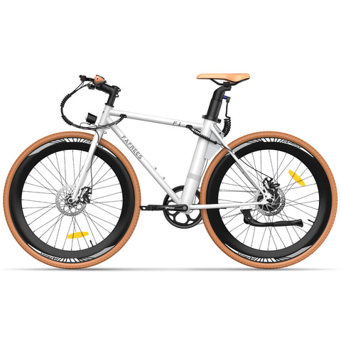 Vélo Électrique FAFREES F1 10AH - 250W Moteur 36V10AH Batterie Pneus 27.5 Pouces Freins à Disques Mécaniques - Blanc