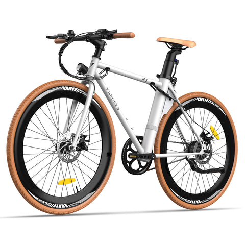 Vélo Électrique FAFREES F1 10AH - 250W Moteur 36V10AH Batterie Pneus 27.5 Pouces Freins à Disques Mécaniques - Blanc