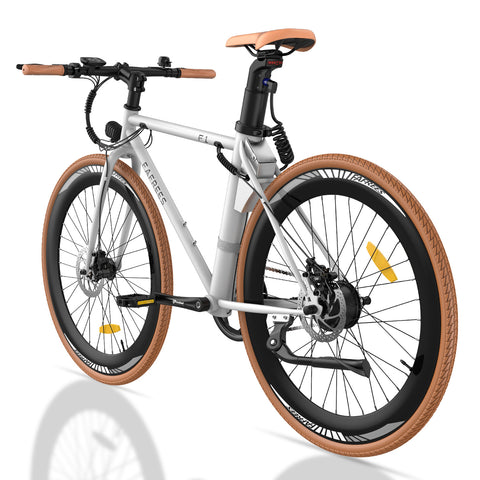 Vélo Électrique FAFREES F1 10AH - 250W Moteur 36V10AH Batterie Pneus 27.5 Pouces Freins à Disques Mécaniques - Blanc