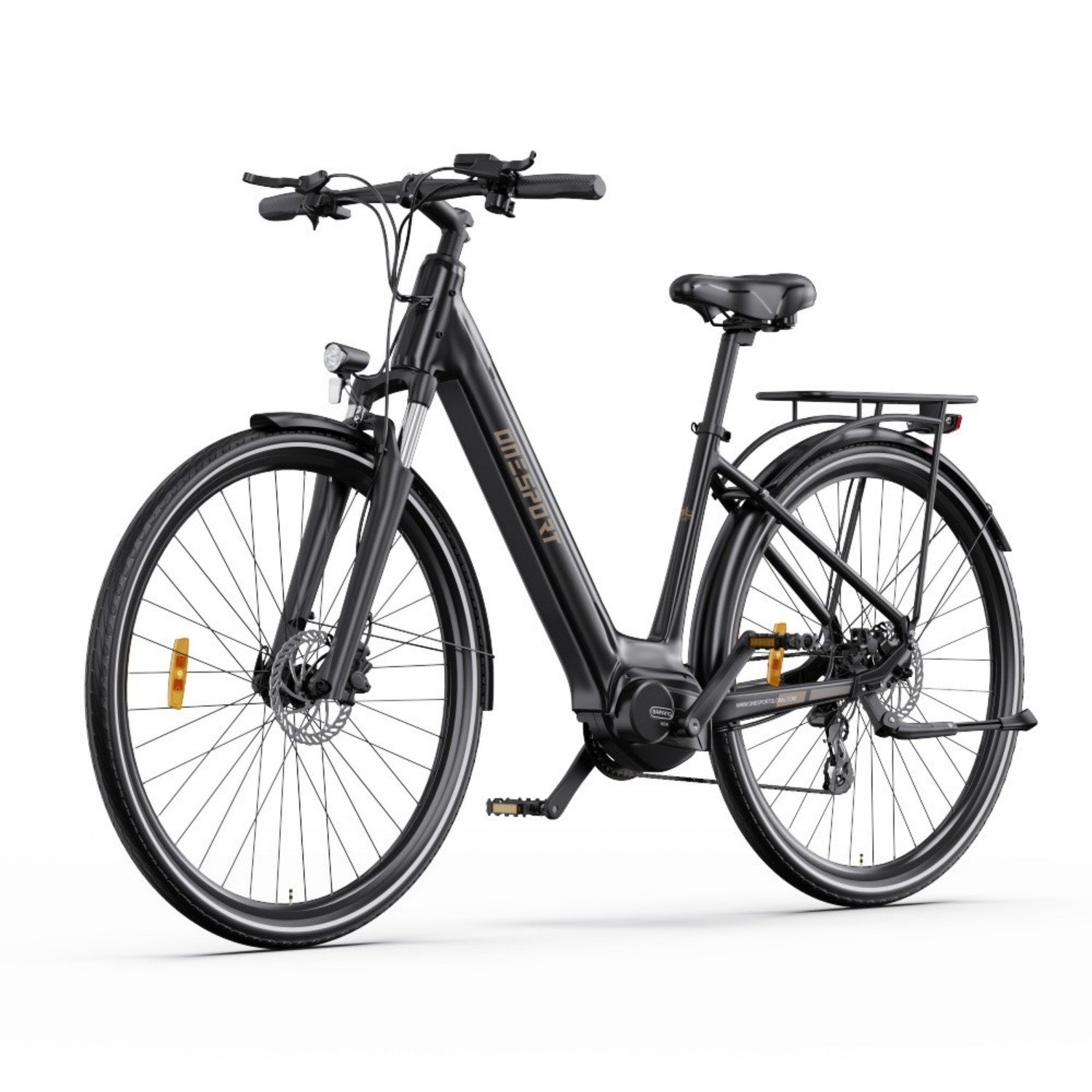 Vélo Électrique ONESPORT OT07 - Moteur 250W Batterie 36V10.4AH Pneus de 27.5 Pouces - Noir