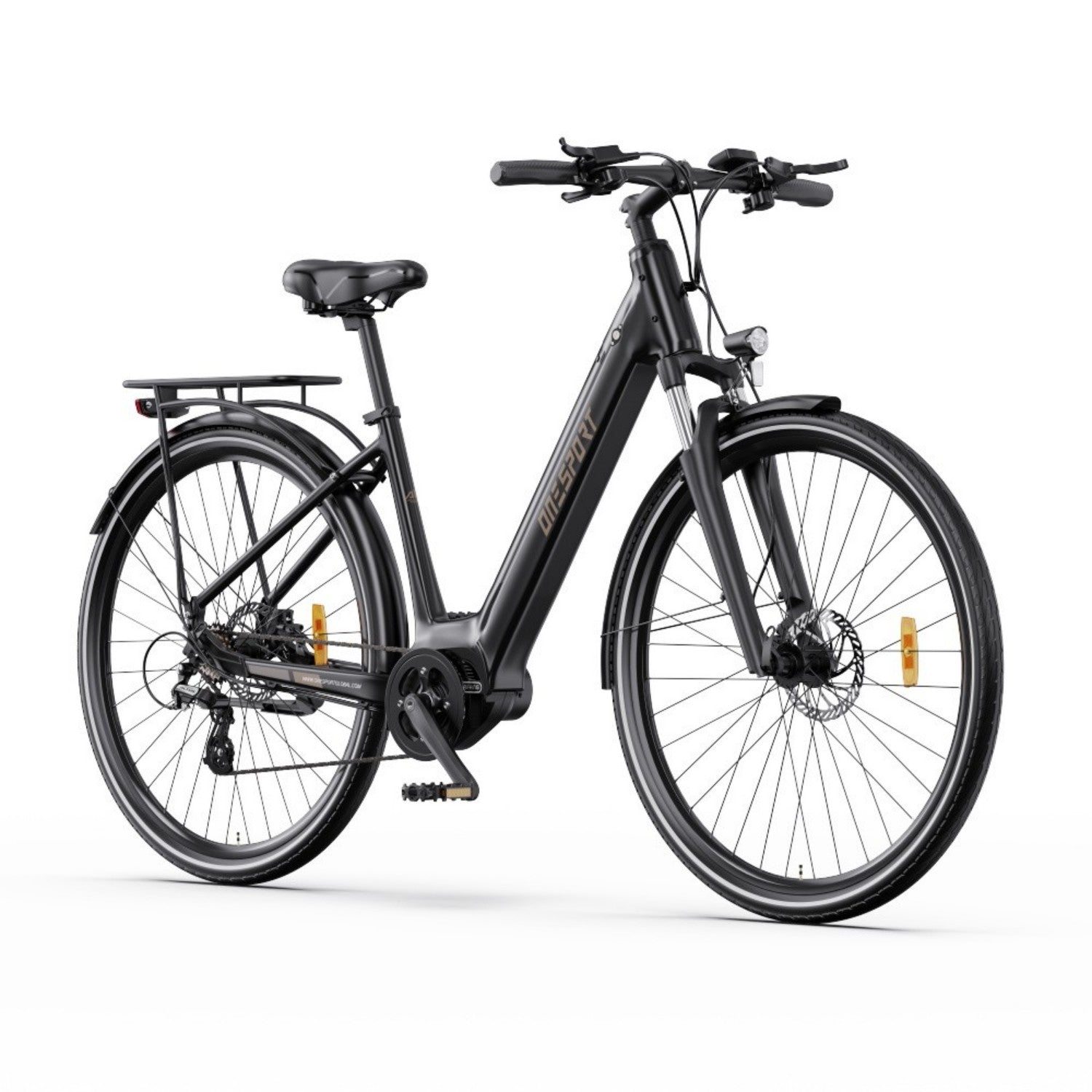 Vélo Électrique ONESPORT OT07 - Moteur 250W Batterie 36V10.4AH Pneus de 27.5 Pouces - Noir