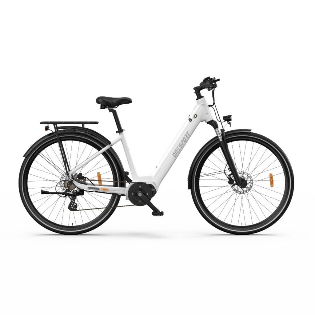 Vélo Électrique ONESPORT OT07 - Moteur 250W Batterie 36V10.4AH Pneus de 27.5 Pouces - Blanc