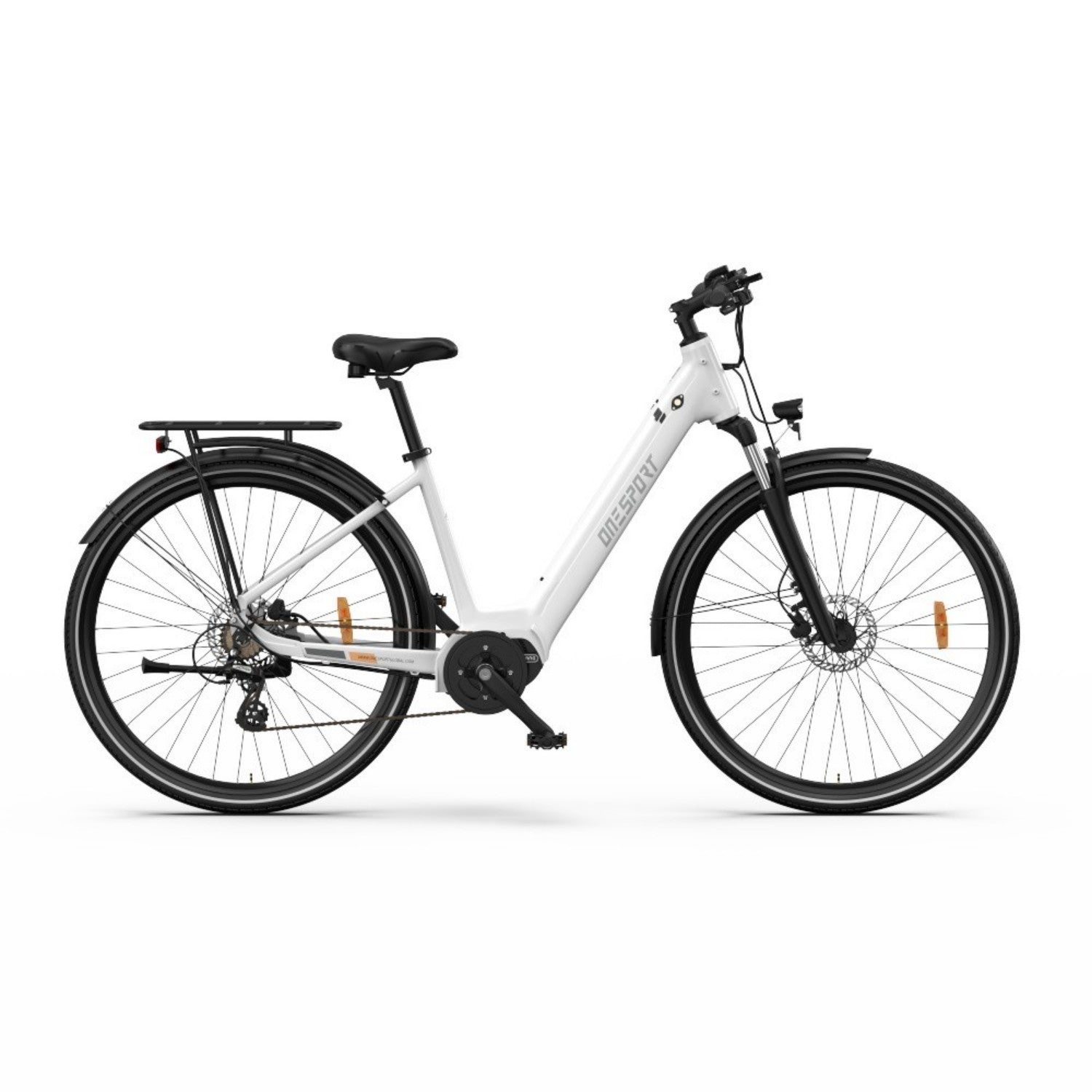 Vélo Électrique ONESPORT OT07 - Moteur 250W Batterie 36V10.4AH Pneus de 27.5 Pouces - Blanc