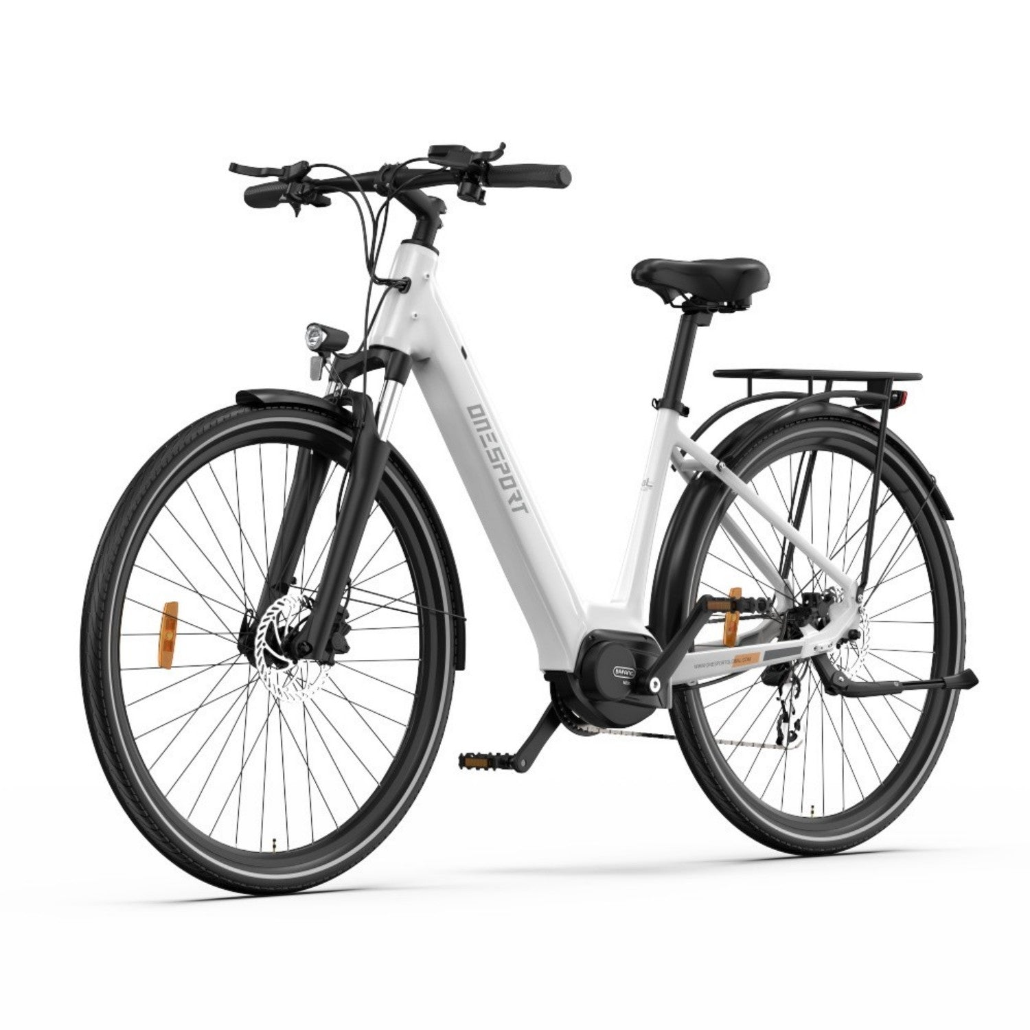 Vélo Électrique ONESPORT OT07 - Moteur 250W Batterie 36V10.4AH Pneus de 27.5 Pouces - Blanc