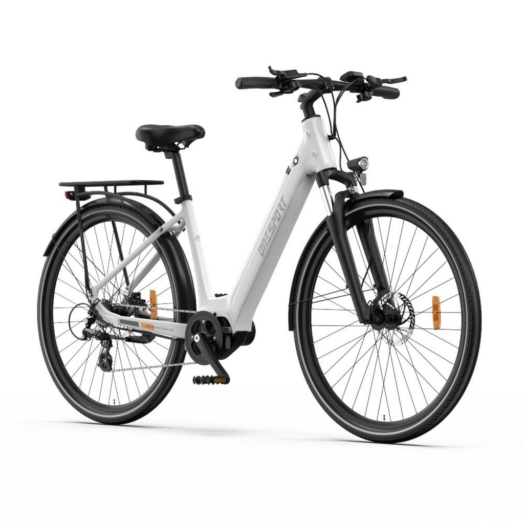 Vélo Électrique ONESPORT OT07 - Moteur 250W Batterie 36V10.4AH Pneus de 27.5 Pouces - Blanc