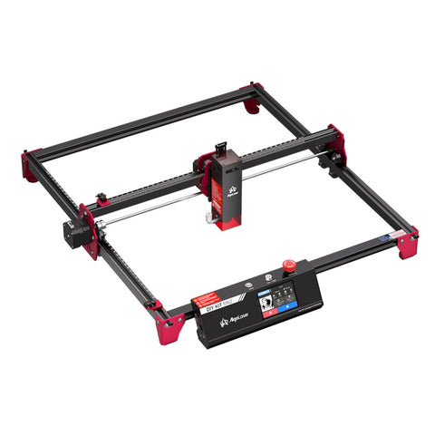 Graveur Laser ALGOLASER DIY KIT MK2 - Puissance Laser 10W Vitesse De Gravure 12000mm/min Surface De Travail 400*435mm Technologie De Source Lumineuse Synchrotron Polarisée - Noir Rouge