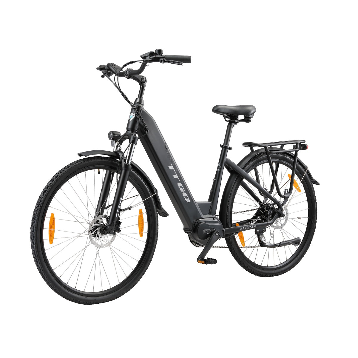 TTGO ZZ-28ST Vélo Électrique - Moteur 250W Batterie 36V20AH Pneus de 28 Pouces Freins à Disque - Noir