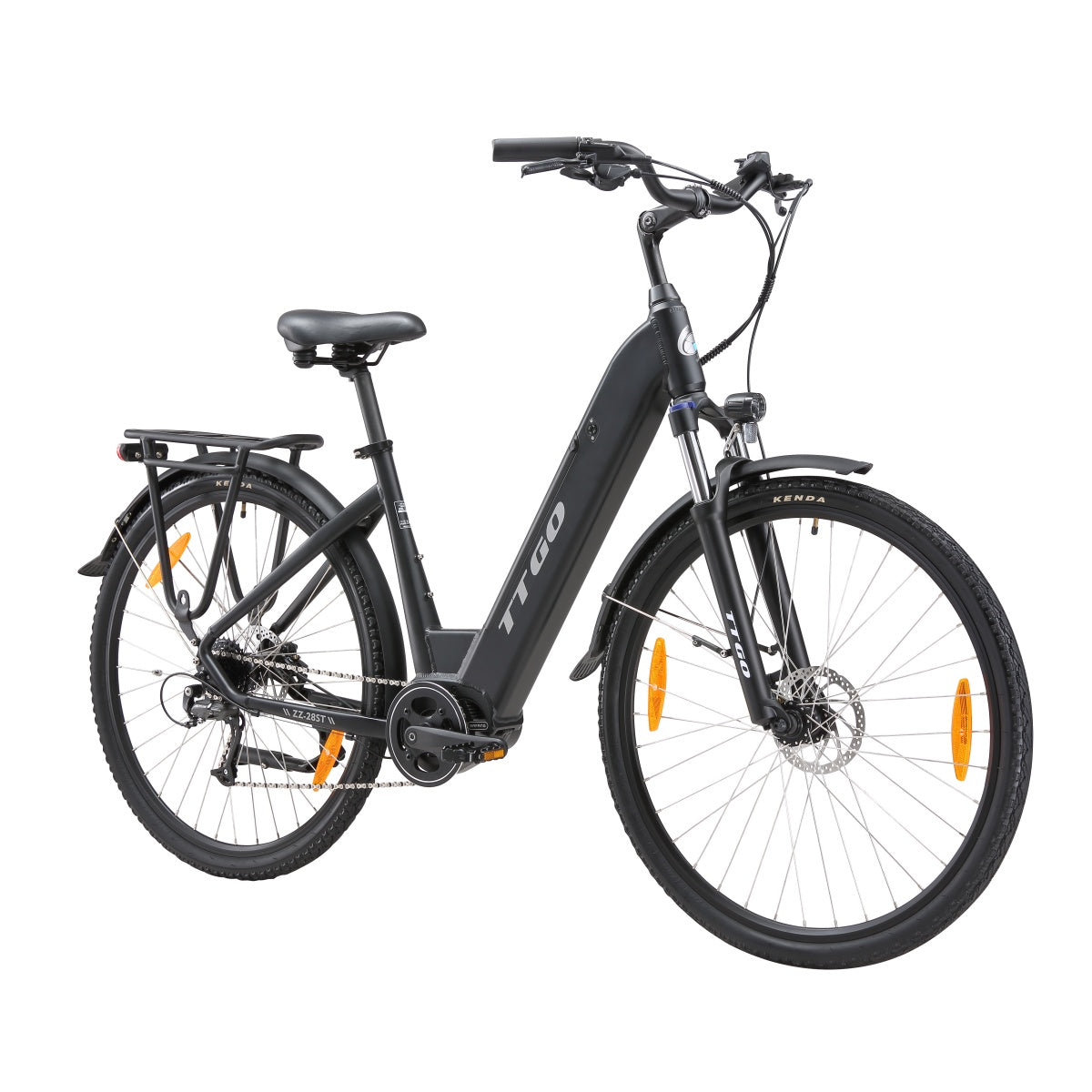 TTGO ZZ-28ST Vélo Électrique - Moteur 250W Batterie 36V20AH Pneus de 28 Pouces Freins à Disque - Noir