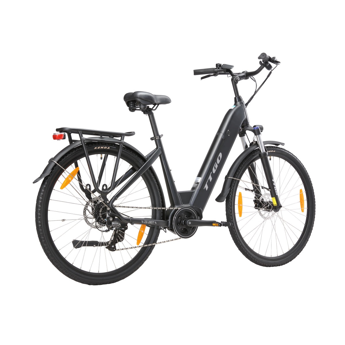 TTGO ZZ-28ST Vélo Électrique - Moteur 250W Batterie 36V20AH Pneus de 28 Pouces Freins à Disque - Noir