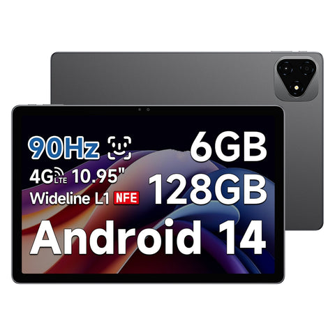Tablette Alldocube iPlay 60 Pro - Processeur MediaTek Helio G99 Écran 10.95 pouce Android 14 6GB+128GB Batterie 7000mAh - Gris