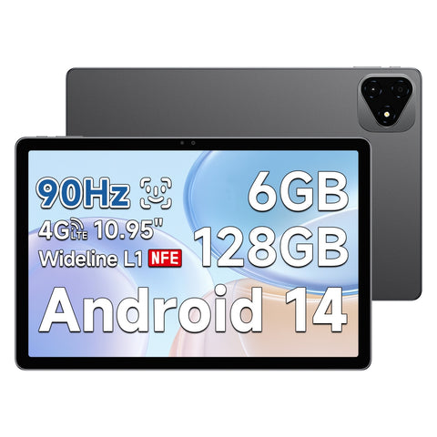 Tablette Alldocube iPlay 60 Pro - Processeur MediaTek Helio G99 Écran 10.95 pouce Android 14 6GB+128GB Batterie 7000mAh - Gris