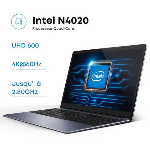 CHUWI HeroBook Pro-PC Portable 14.1" FHD (8Go RAM,256Go SSD)|Windows11+Office|Idéal Télétravail/Études|Meilleur Rapport Qualité-Prix