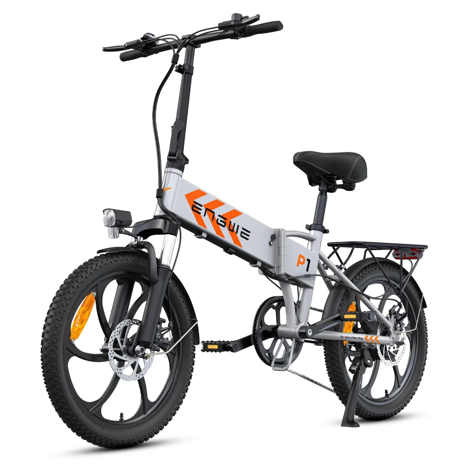 Vélo électrique ENGWE P1 - Pneus 20 Pouces  250W Batterie 36V13AH Frein à Disque Mécanique  - Argent