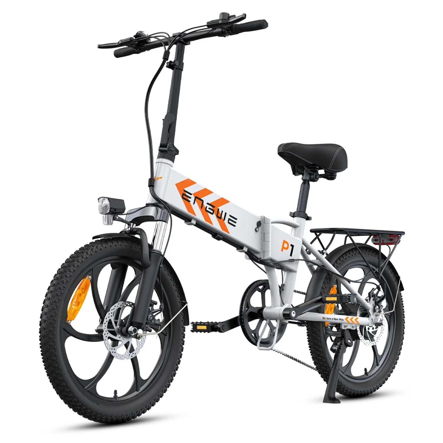 Vélo Électrique ENGWE P1 - Pneus 20 Pouces  250W  Batterie 36V13AH Frein à Disque Mécanique  - Blanc