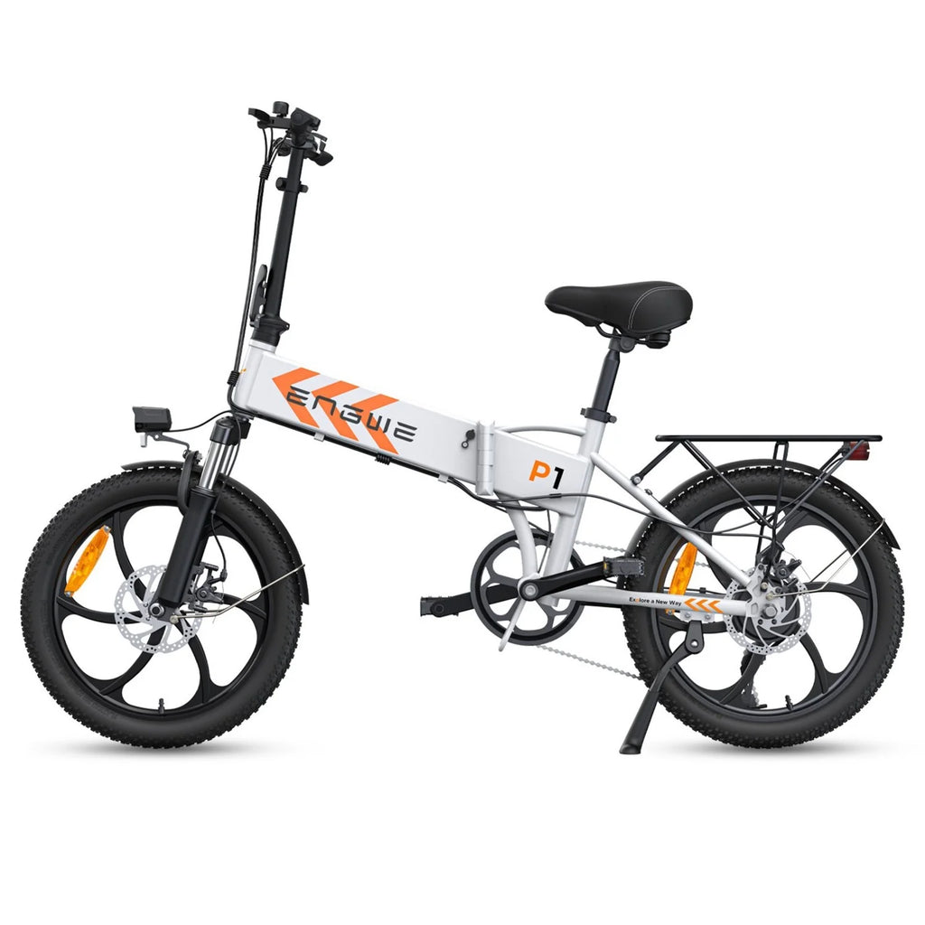 Vélo Électrique ENGWE P1 - Pneus 20 Pouces  250W  Batterie 36V13AH Frein à Disque Mécanique  - Blanc