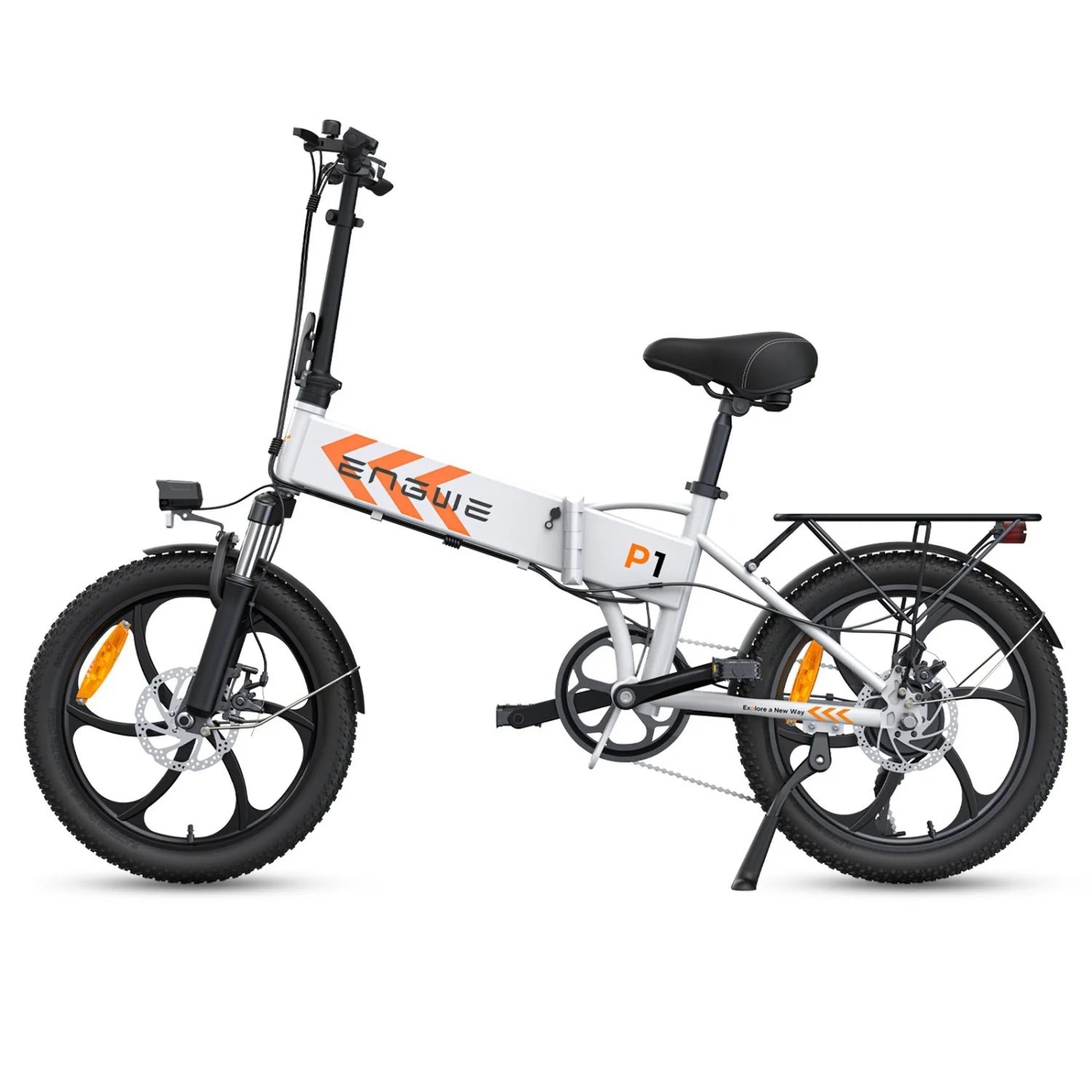 Vélo Électrique ENGWE P1 - Pneus 20 Pouces  250W  Batterie 36V13AH Frein à Disque Mécanique  - Blanc