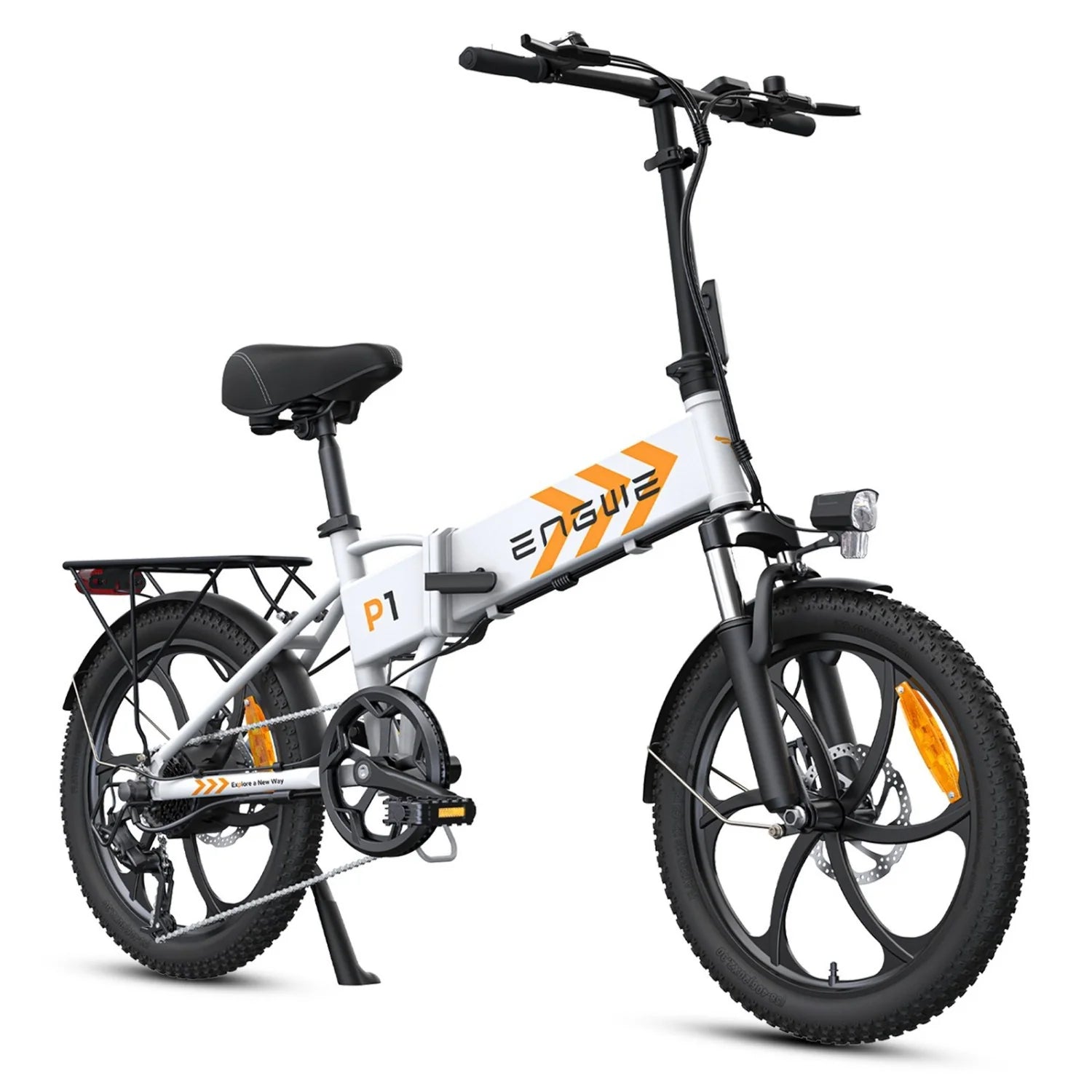 Vélo Électrique ENGWE P1 - Pneus 20 Pouces  250W  Batterie 36V13AH Frein à Disque Mécanique  - Blanc