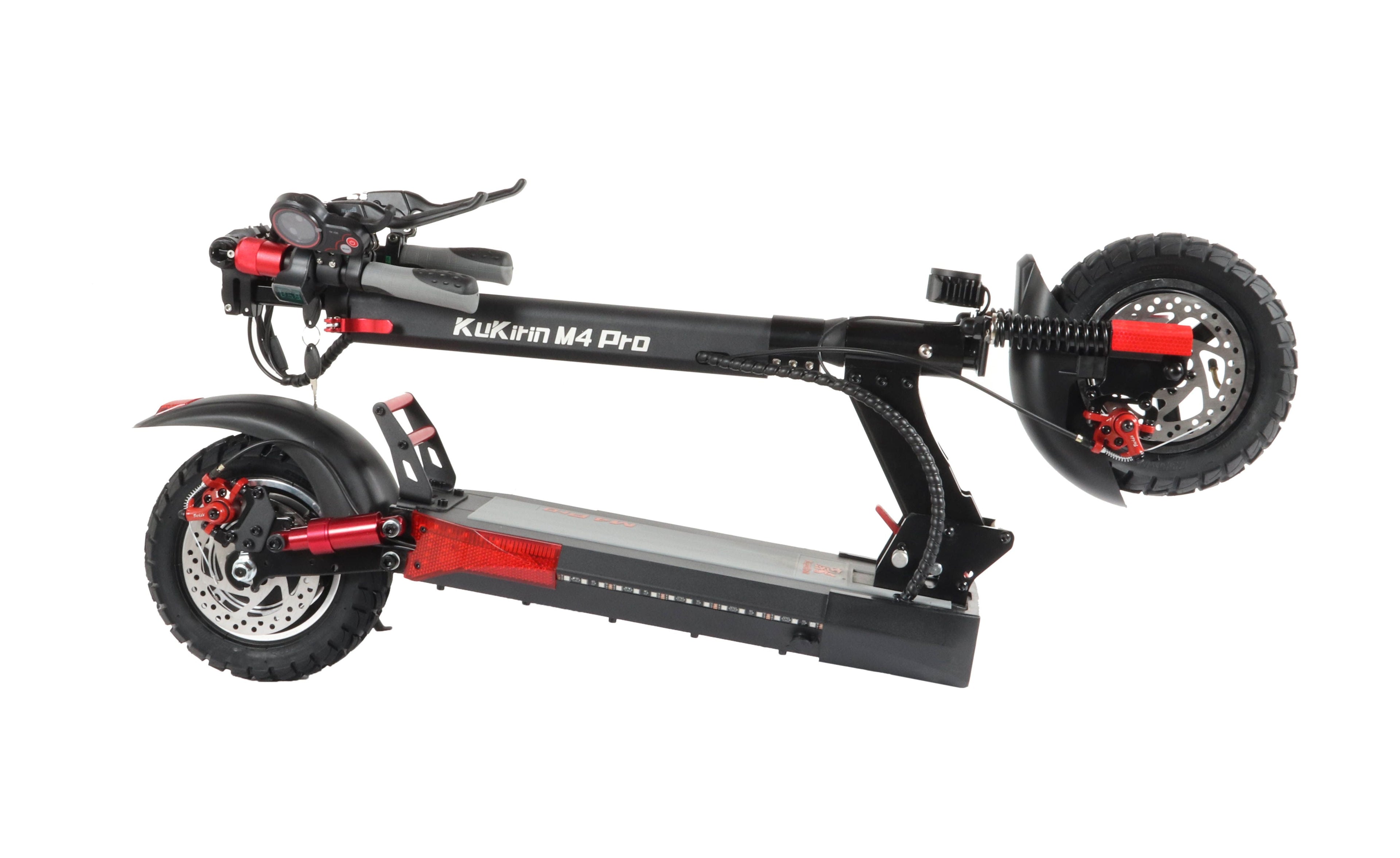 Trottinette Électrique Tout-Terrain KuKirin M4 Pro - 500W 864WH 70KM d'Autonomie Pliable-Noir