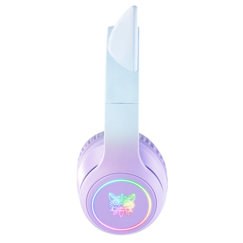 ONIKUMA B90 Casque Gaming RGB Micro Haute Sensibilité - Violet Dégradé
