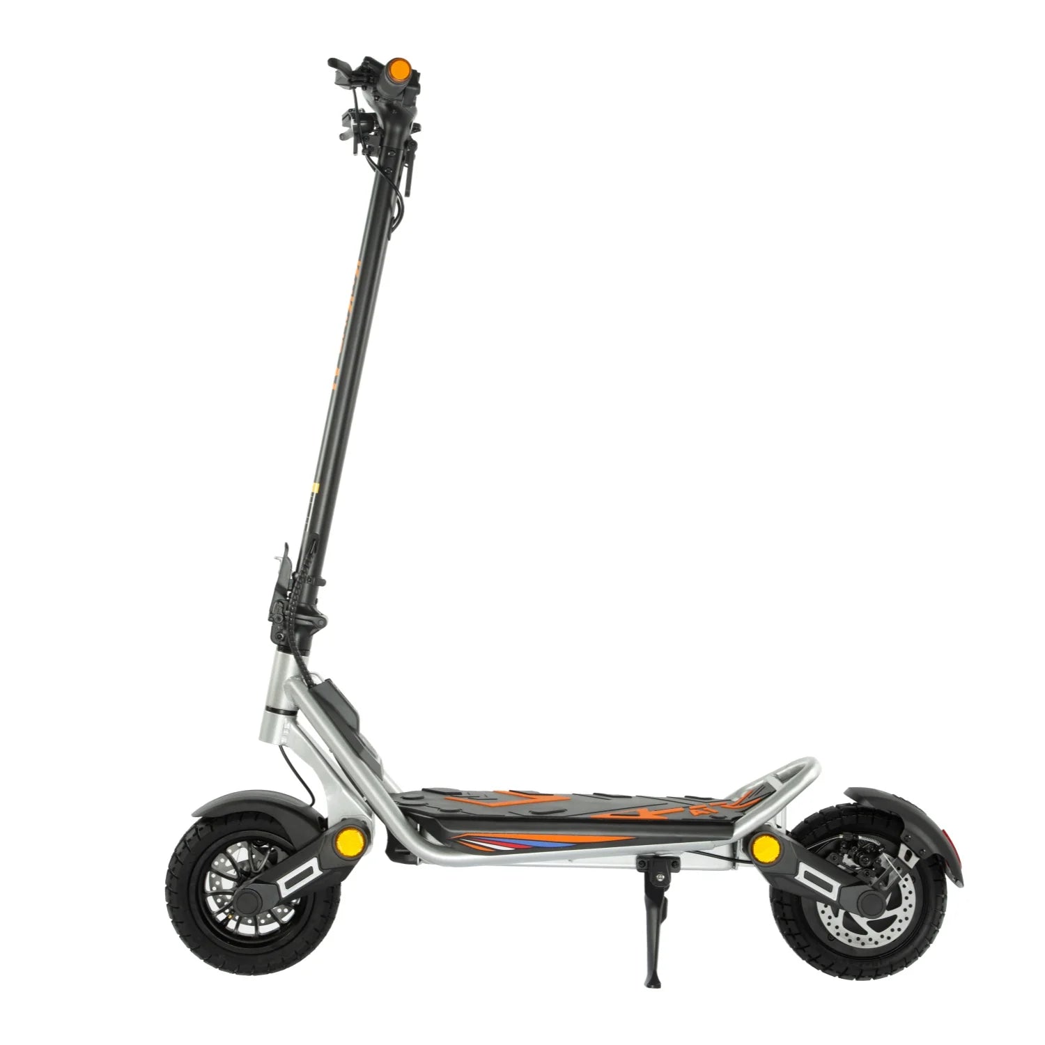 Trottinette éLectrique Pliable Kukirin A1 Moteur 800 W Batterie 48 V13 AH Pneus 10 Pouces Freins à Disque - Argent