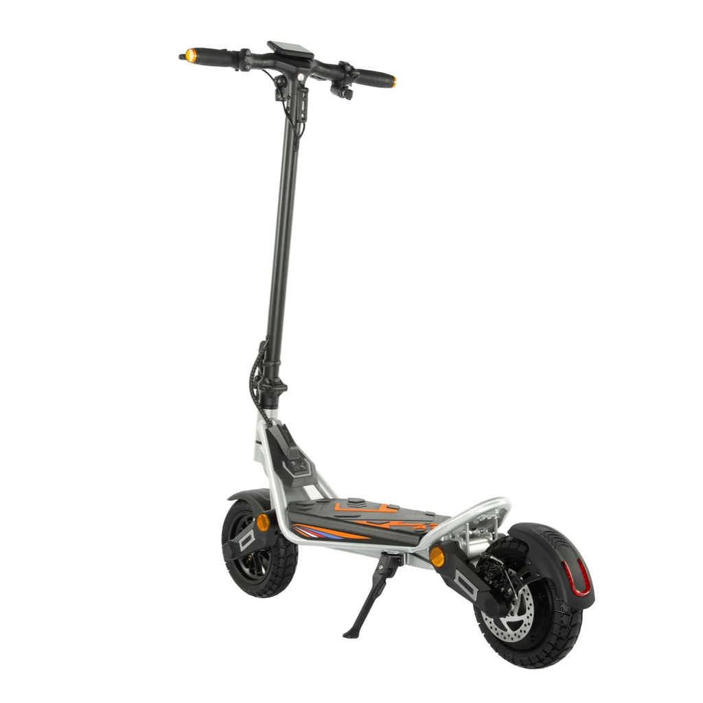 Trottinette éLectrique Pliable Kukirin A1 Moteur 800 W Batterie 48 V13 AH Pneus 10 Pouces Freins à Disque - Argent