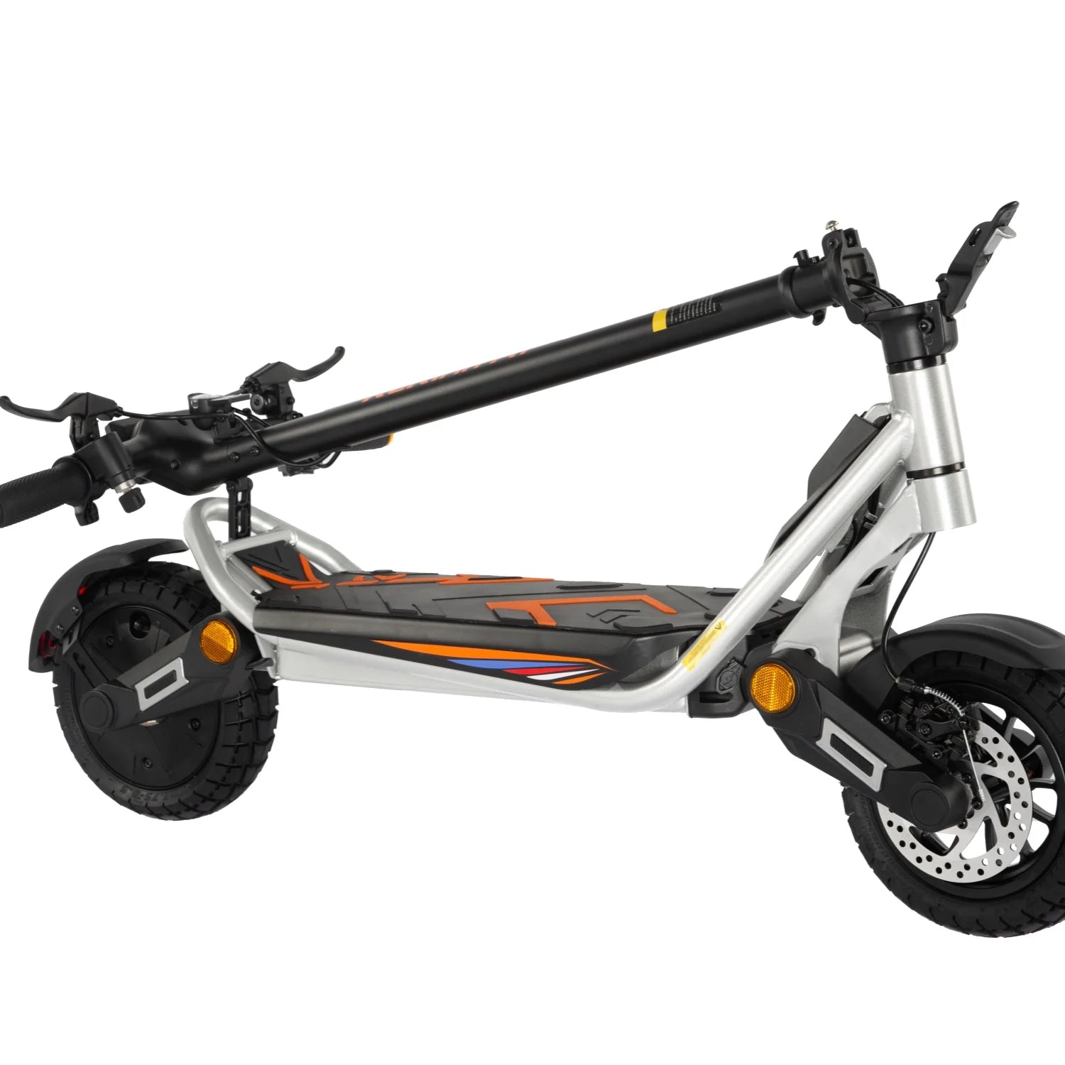 Trottinette éLectrique Pliable Kukirin A1 Moteur 800 W Batterie 48 V13 AH Pneus 10 Pouces Freins à Disque - Argent