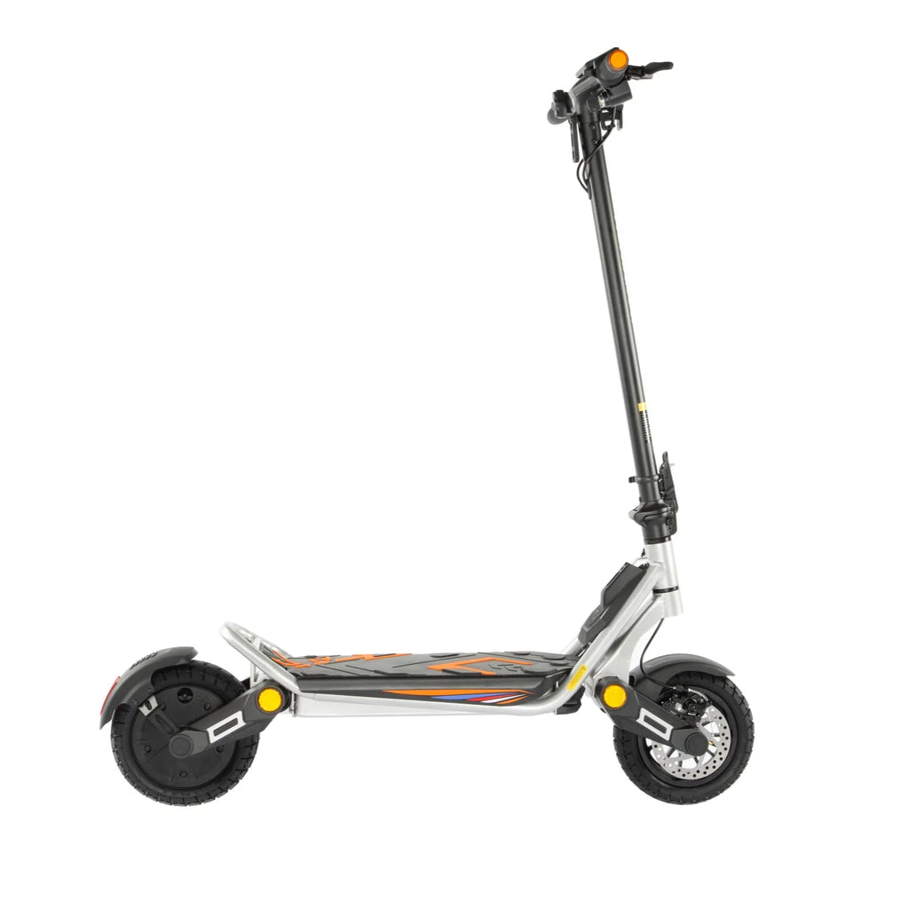 Trottinette éLectrique Pliable Kukirin A1 Moteur 800 W Batterie 48 V13 AH Pneus 10 Pouces Freins à Disque - Argent