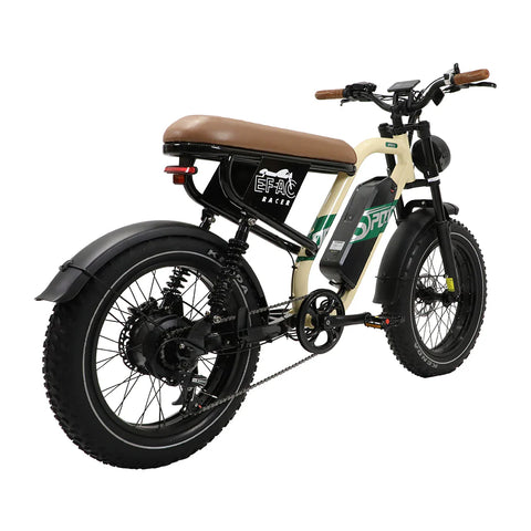 ONESPORT W66 Vélo électrique - Puissance 500W Batterie 48V 13.5Ah Pneus 20 Pouces Frein à Disque - Beige Jaune