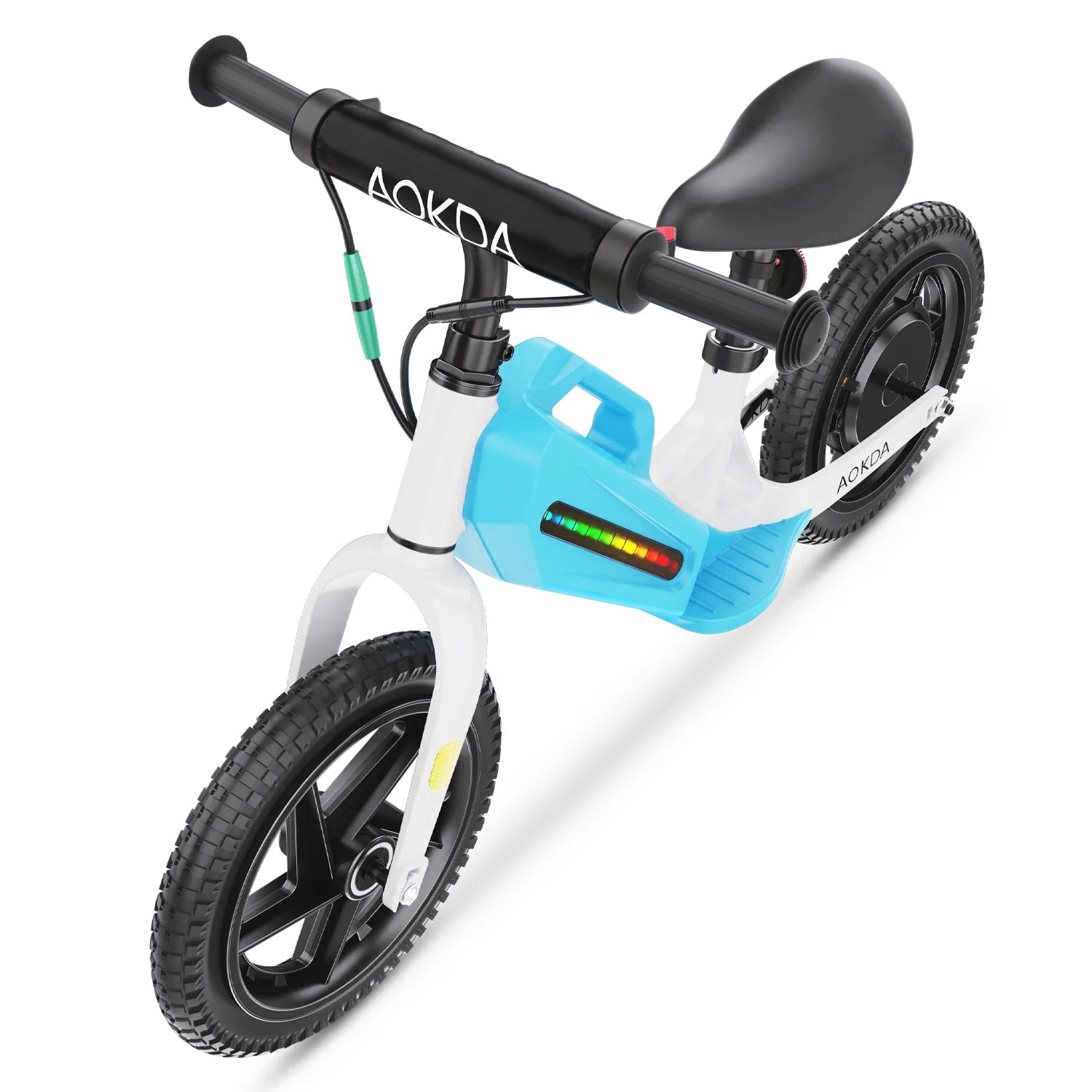 AOKDA AO-K8 Vélo d’Équilibre Électrique Pour Enfants - Moteur 180W Batterie 21.6V5.2AH - Bleu