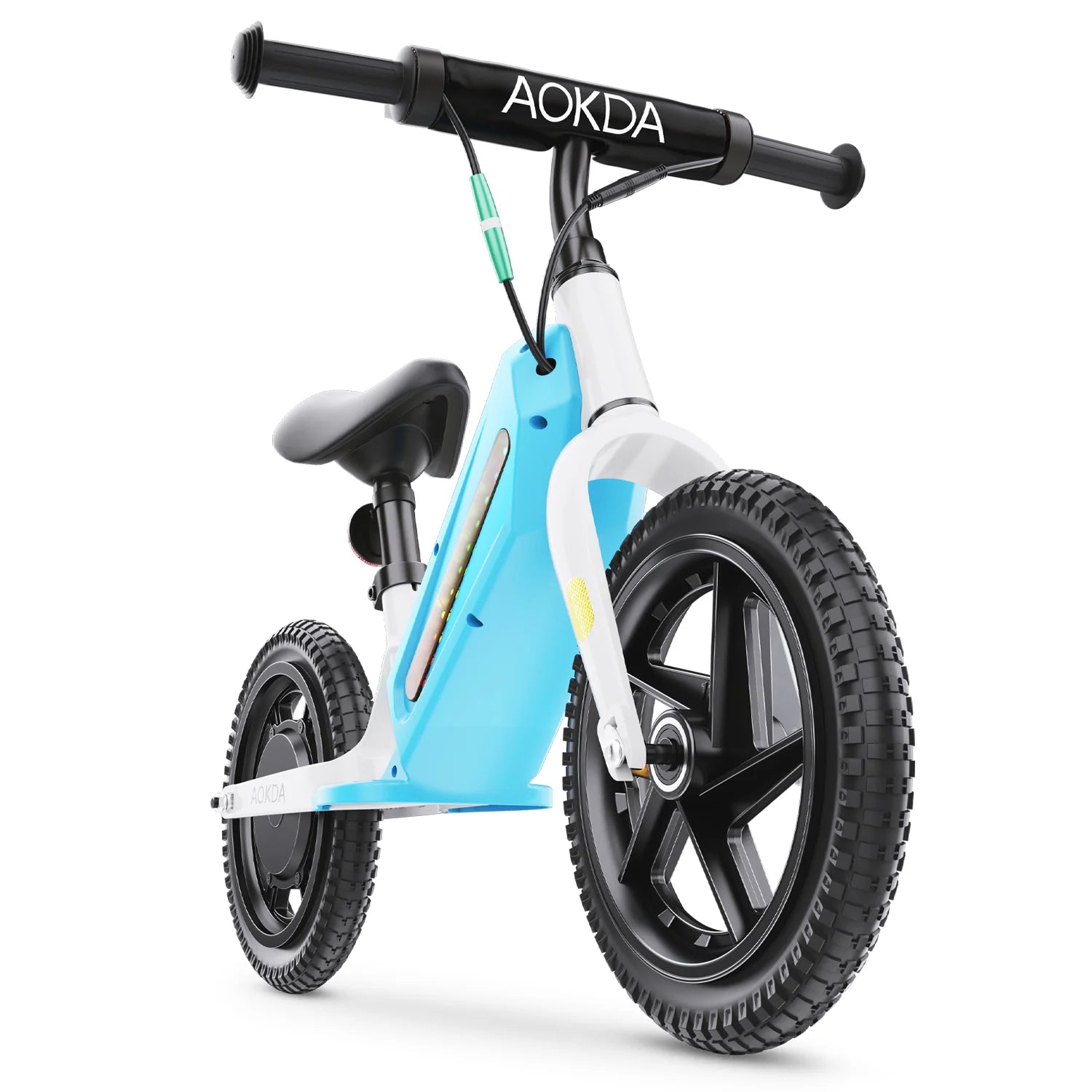 AOKDA AO-K8 Vélo d’Équilibre Électrique Pour Enfants - Moteur 180W Batterie 21.6V5.2AH - Bleu
