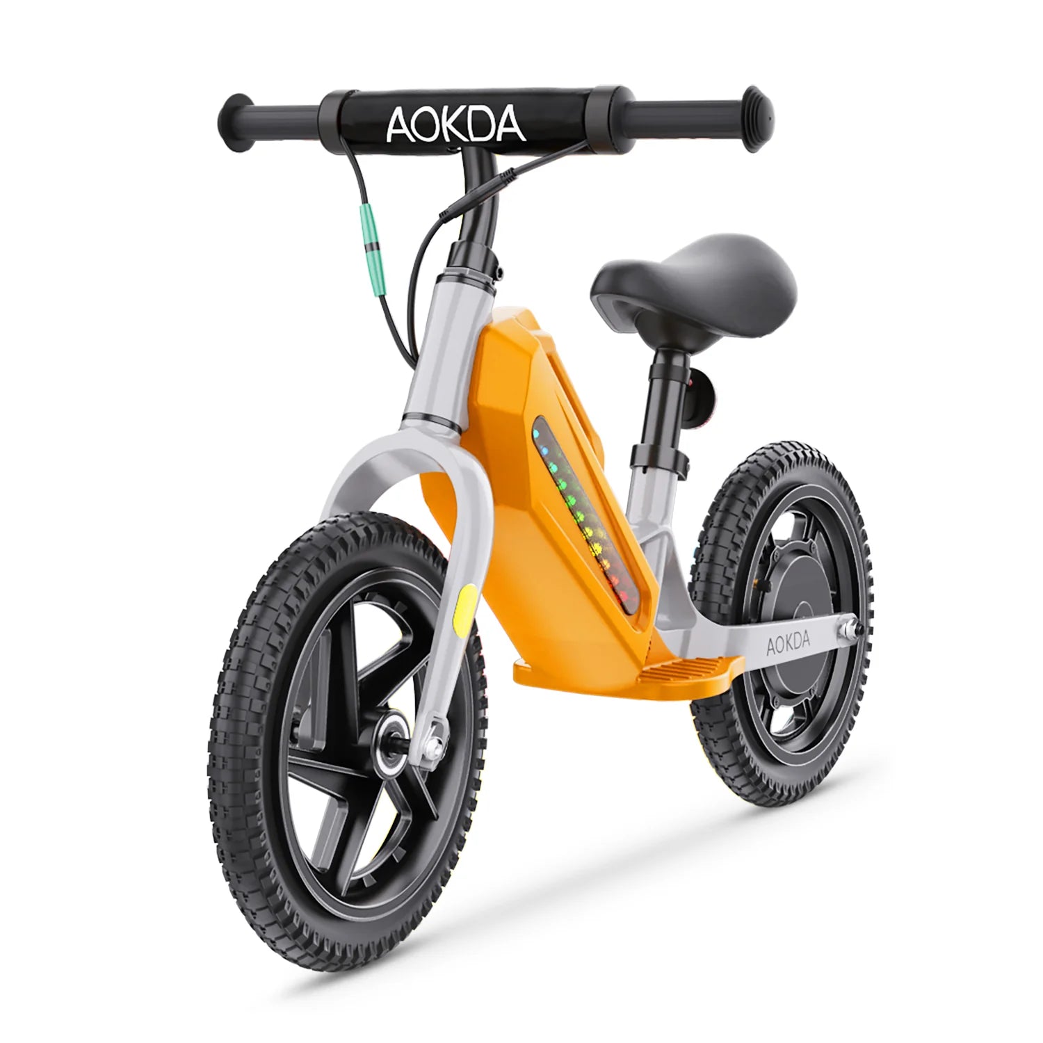 AOKDA AO-K8 Vélo d’équilibre enfant électrique - moteur 180W batterie 21.6V5.2Ah roues 12" - Orange
