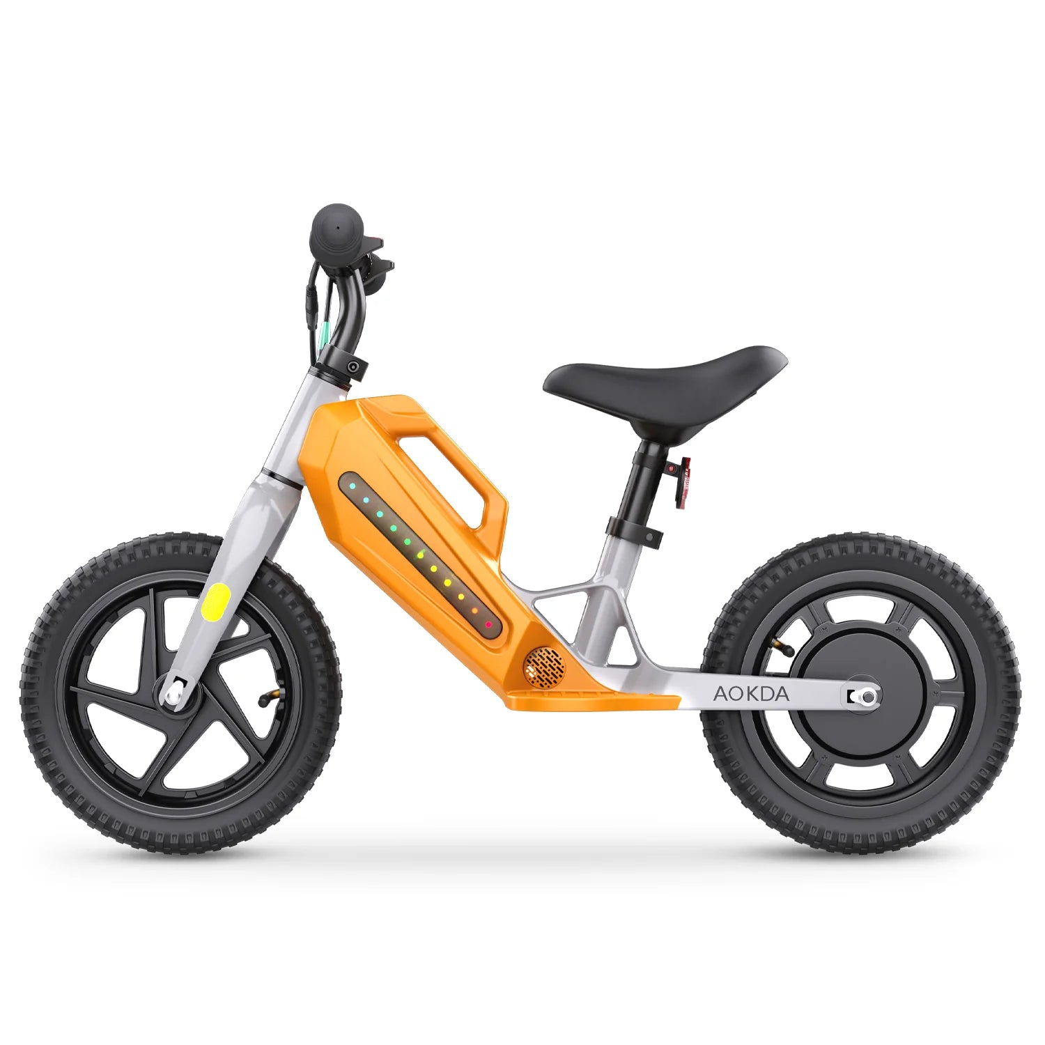 AOKDA AO-K8 Vélo d’équilibre enfant électrique - moteur 180W batterie 21.6V5.2Ah roues 12" - Orange