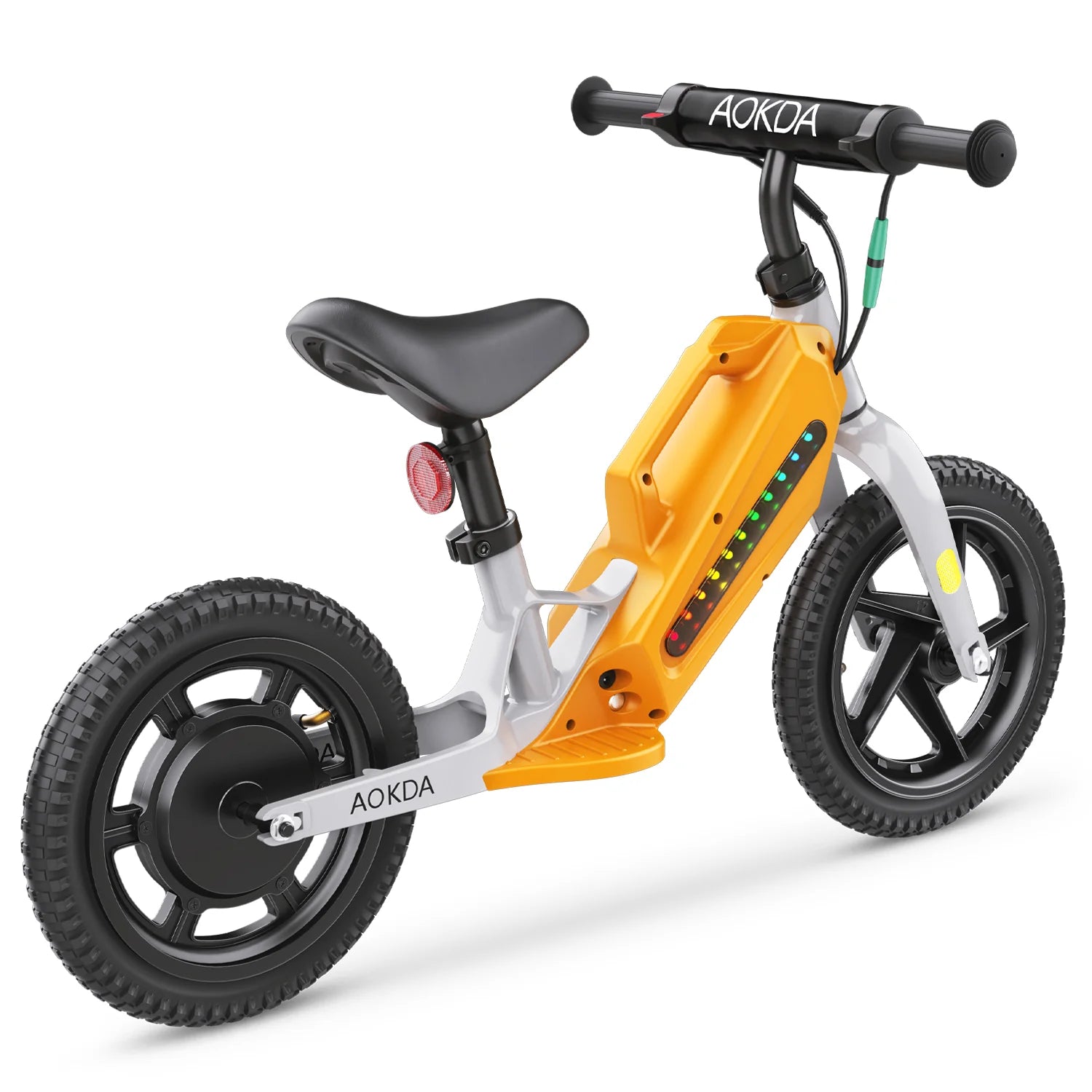 AOKDA AO-K8 Vélo d’équilibre enfant électrique - moteur 180W batterie 21.6V5.2Ah roues 12" - Orange