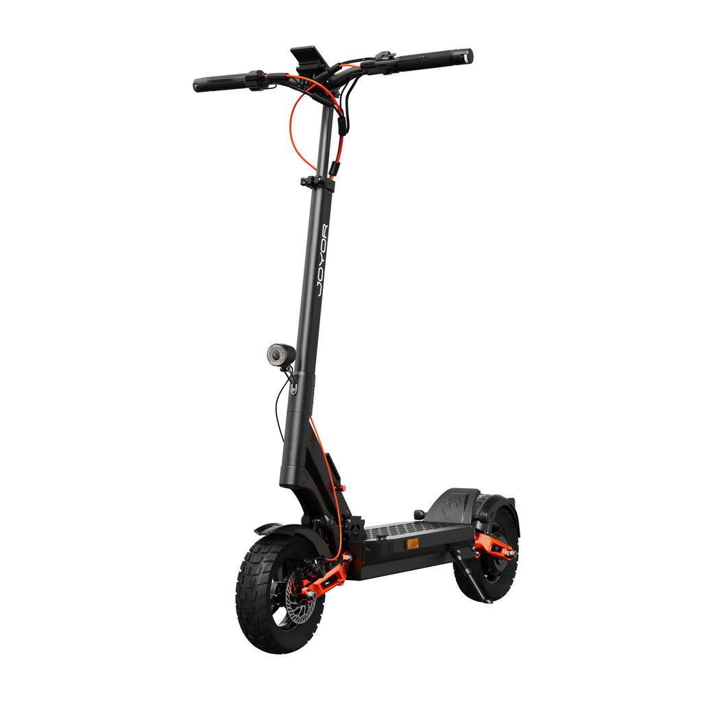 Trottinette Électrique JOYOR T6E PRO Certification ABE - Moteur 500W Batterie 48V26AH Pliable tout-terrain 10 pouces freins mécaniques - Noir
